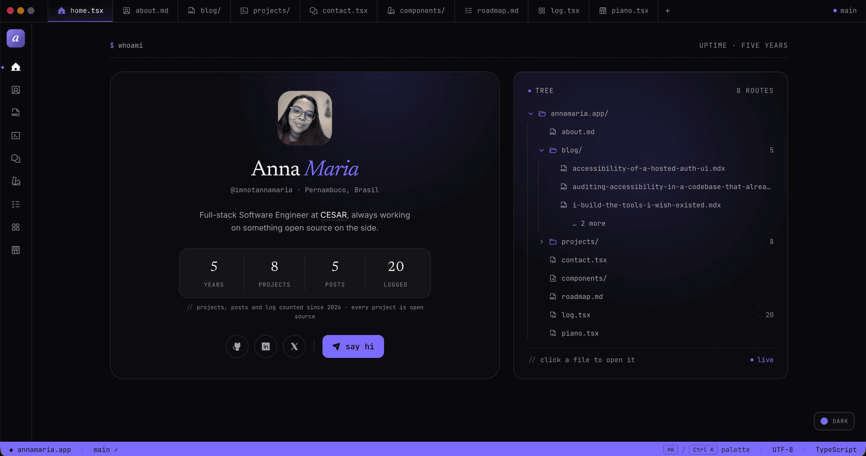 V2 home page